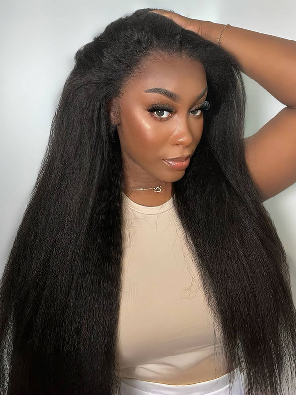 hd-transparent-lace-front-wig-slkin-melt-lace-frontal-with-100-human-virgin-hair-kinky-straight-hair-wig-luxybie-beauty-hair