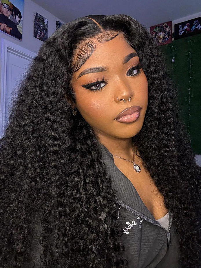 hd-transparent-glueless-lace-front-wig-slkin-melt-lace-closure-with-100-human-virgin-hair-kinky-curly-hair-pre-cut-pre-plucked-wear-go-wig-luxybie-beauty