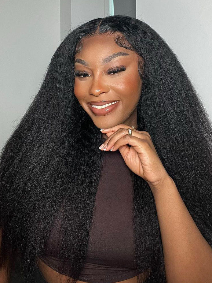 hd-transparent-glueless-lace-front-wig-slkin-melt-lace-closure-with-100-human-virgin-hair-yaki-straight-hair-pre-cut-pre-plucked-wear-go-wig-luxybie-beauty