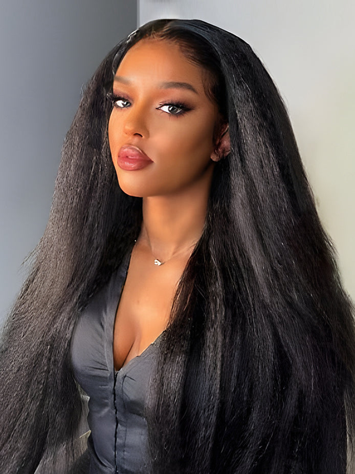 hd-transparent-lace-front-wig-slkin-melt-lace-frontal-with-100-human-virgin-hair-yaki-straight-hair-wig-luxybie-beauty