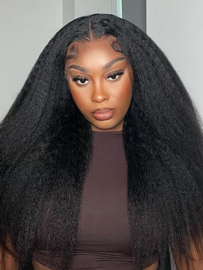 hd-transparent-glueless-lace-front-wig-slkin-melt-lace-closure-with-100-human-virgin-hair-yaki-straight-hair-pre-cut-pre-plucked-wear-go-wig-luxybie-beauty