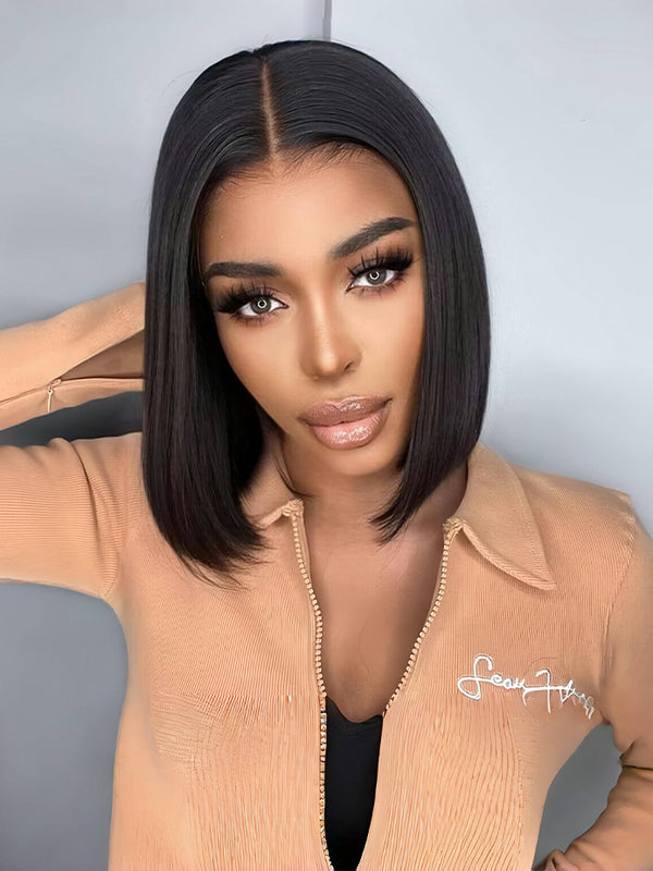 hd-transparent-lace-front-bob-wig-slkin-melt-lace-closure-with-100-human-virgin-hair-straight-hair-bob-wig-luxybie-beauty