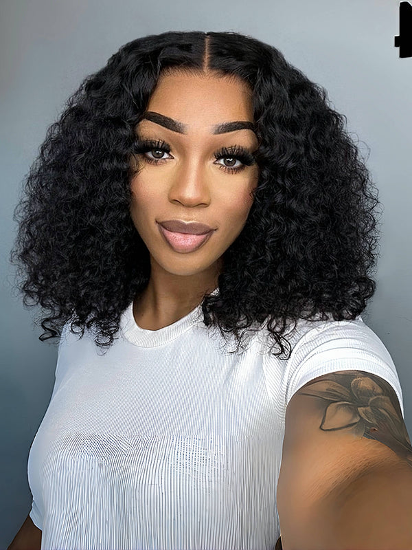 hd-transparent-lace-front-bob-wig-slkin-melt-lace-frontal-with-100-human-virgin-hair-deep-wave-hair-bob-wig-luxybie-beauty