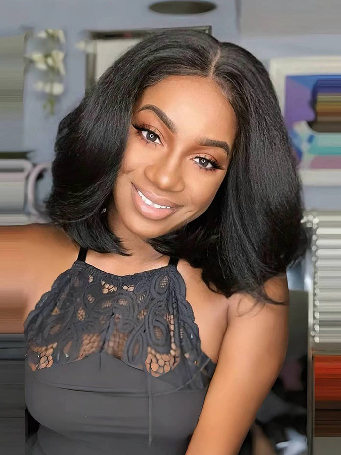 hd-transparent-lace-closure-bob-wig-slkin-melt-lace-closure-with-100-human-virgin-hair-kinky-straight-hair-bob-wig-luxybie-beauty-hair