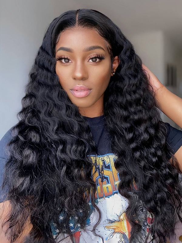 hd-transparent-glueless-lace-front-wig-slkin-melt-lace-closure-with-100-human-virgin-hair-loose-deep-curly-hair-pre-cut-pre-plucked-wear-go-wig-luxybie-beauty
