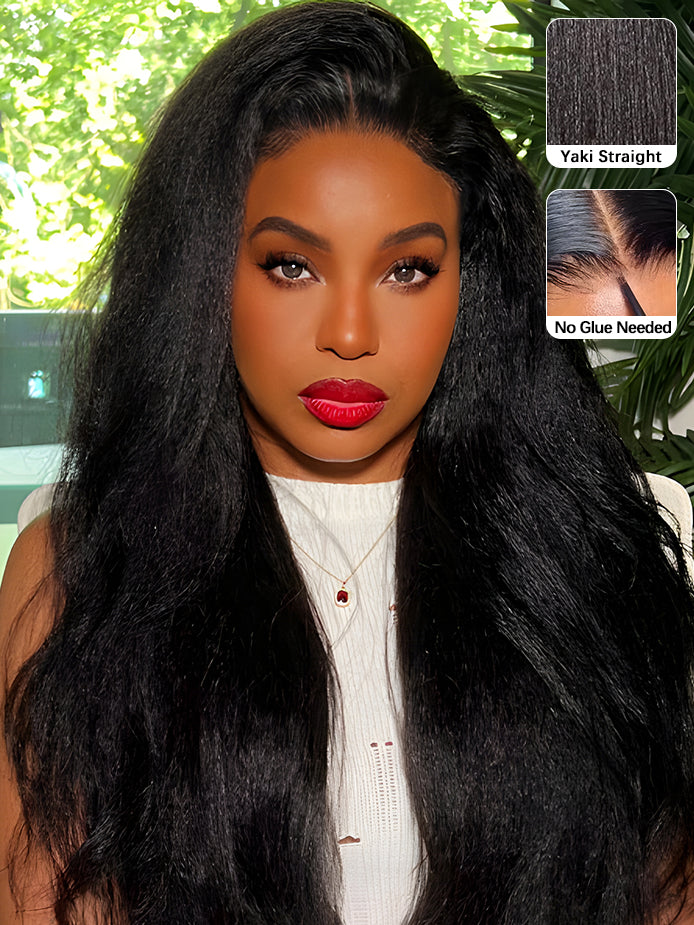 hd-transparent-glueless-lace-front-wig-slkin-melt-lace-closure-with-100-human-virgin-hair-kinky-straight-hair-pre-cut-pre-plucked-wear-go-wig-luxybie-beauty