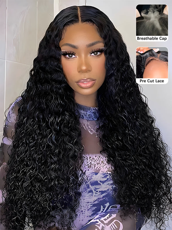 hd-transparent-glueless-lace-front-wig-slkin-melt-lace-closure-with-100-human-virgin-hair-water-wave-hair-pre-cut-pre-plucked-wear-go-wig-luxybie-beauty