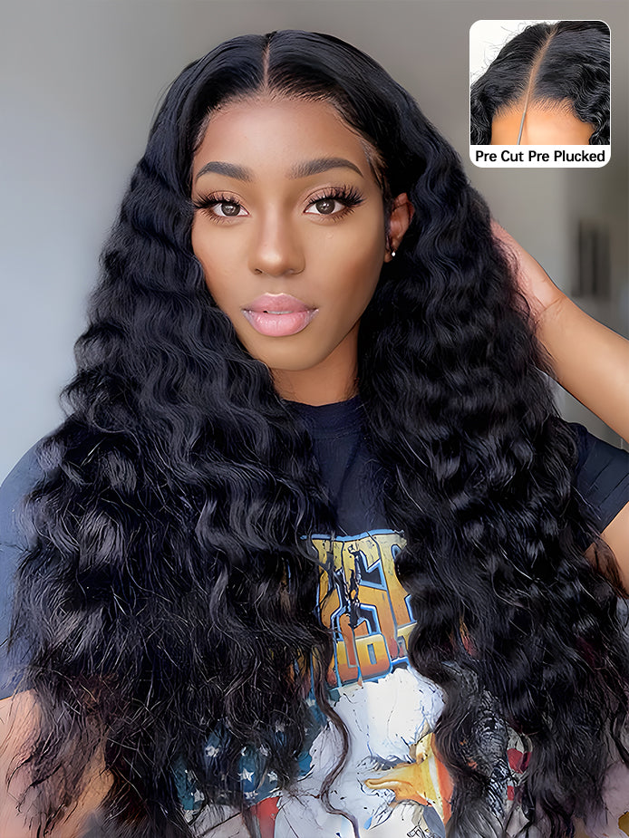 hd-transparent-glueless-lace-front-wig-slkin-melt-lace-closure-with-100-human-virgin-hair-loose-deep-curly-hair-pre-cut-pre-plucked-wear-go-wig-luxybie-beauty