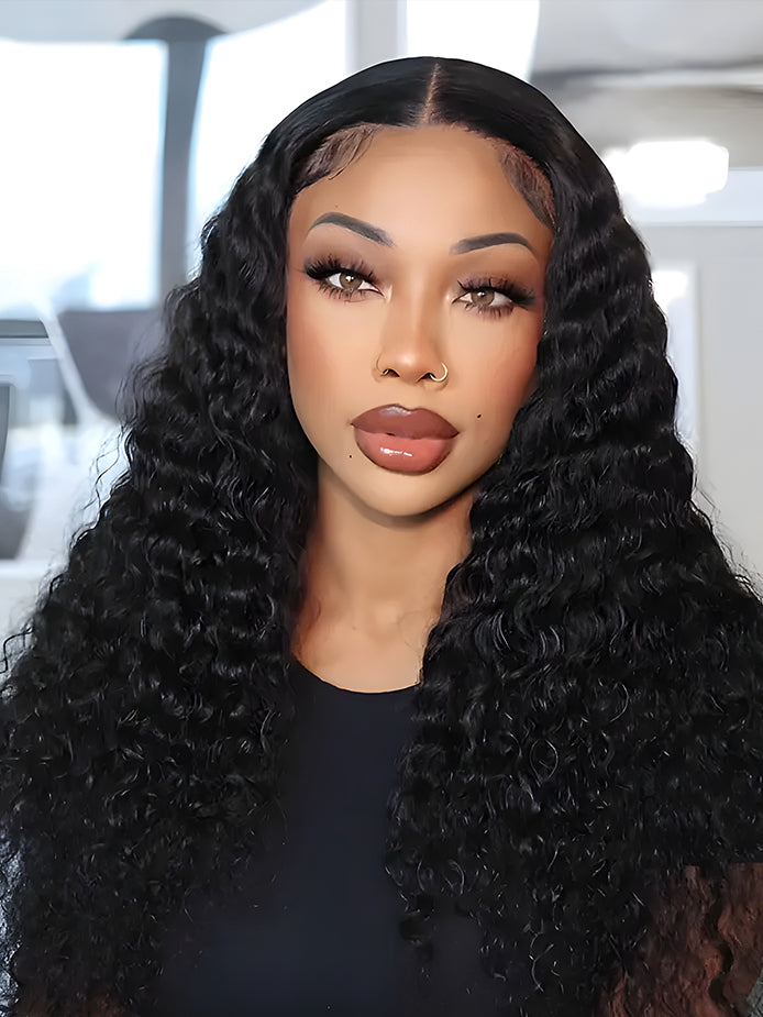 hd-transparent-lace-front-wig-slkin-melt-lace-frontal-with-100-human-virgin-hair-deep-wave-hair-wig-luxybie-beauty