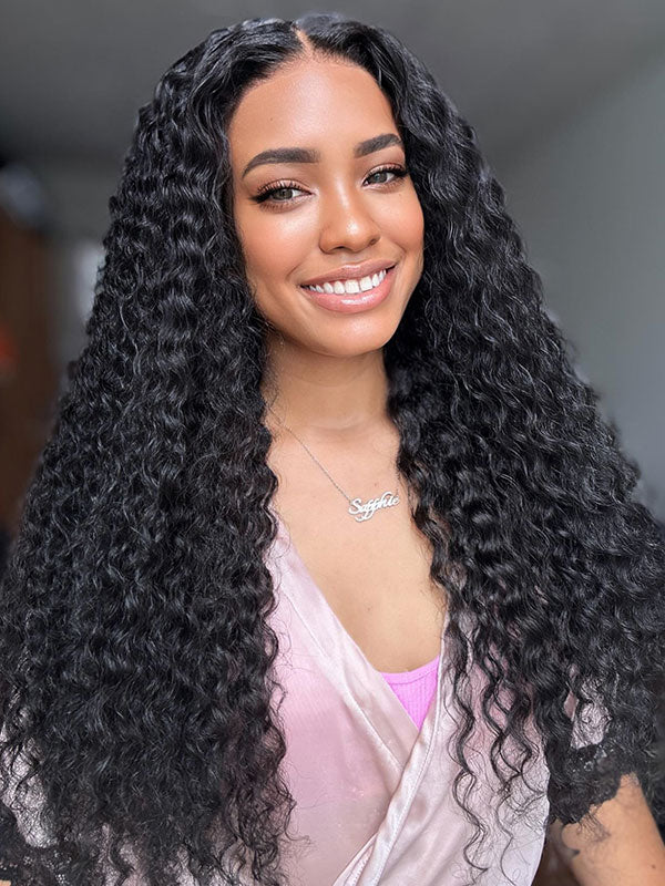 hd-transparent-glueless-lace-front-wig-slkin-melt-lace-closure-with-100-human-virgin-hair-deep-wave-hair-pre-cut-pre-plucked-wear-go-wig-luxybie-beauty