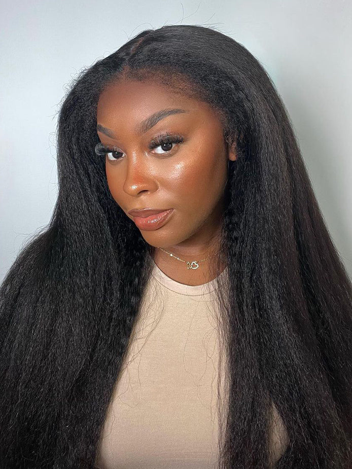 hd-transparent-lace-front-wig-slkin-melt-lace-frontal-with-100-human-virgin-hair-kinky-straight-hair-wig-luxybie-beauty-hair