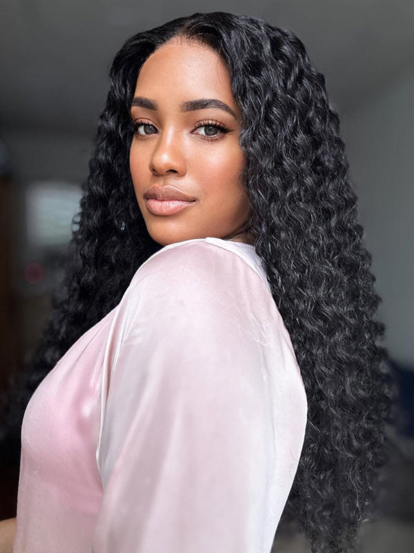 hd-transparent-glueless-lace-front-wig-slkin-melt-lace-closure-with-100-human-virgin-hair-deep-wave-hair-pre-cut-pre-plucked-wear-go-wig-luxybie-beauty