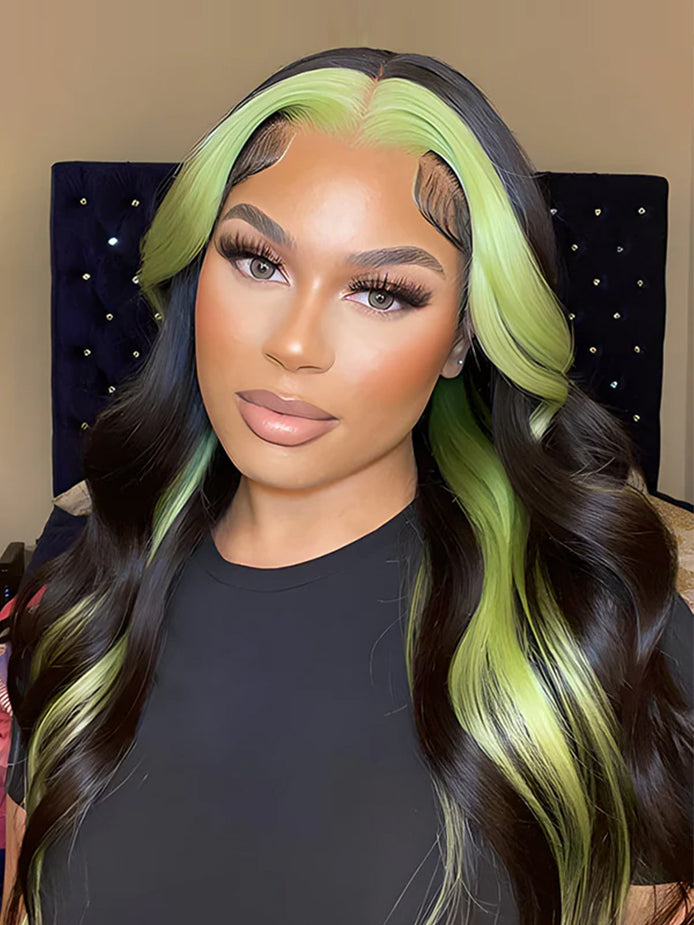 highlight-green-13x4-lace-front-body-wave-wig-virgin-human-hair-luxybie-beauty-wig