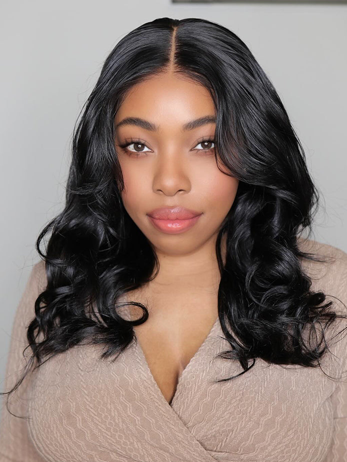 hd-transparent-lace-front-bob-wig-slkin-melt-lace-frontal-with-100-human-virgin-hair-body-wave-hair-bob-wig-luxybie-beauty