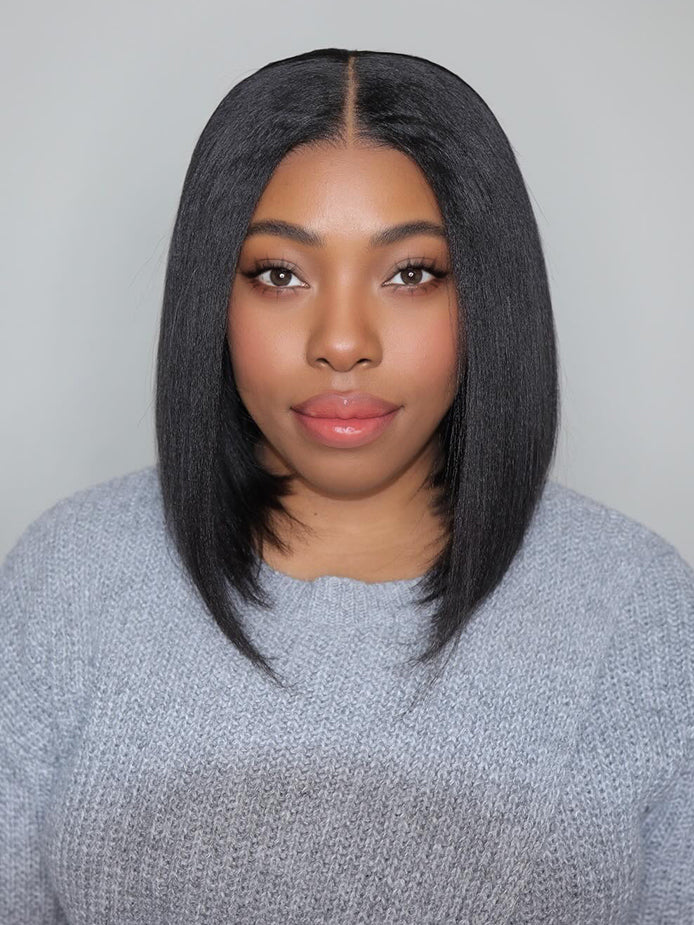 hd-transparent-lace-front-bob-wig-slkin-melt-lace-frontal-with-100-human-virgin-hair-yaki-straight-hair-bob-wig-luxybie-beauty