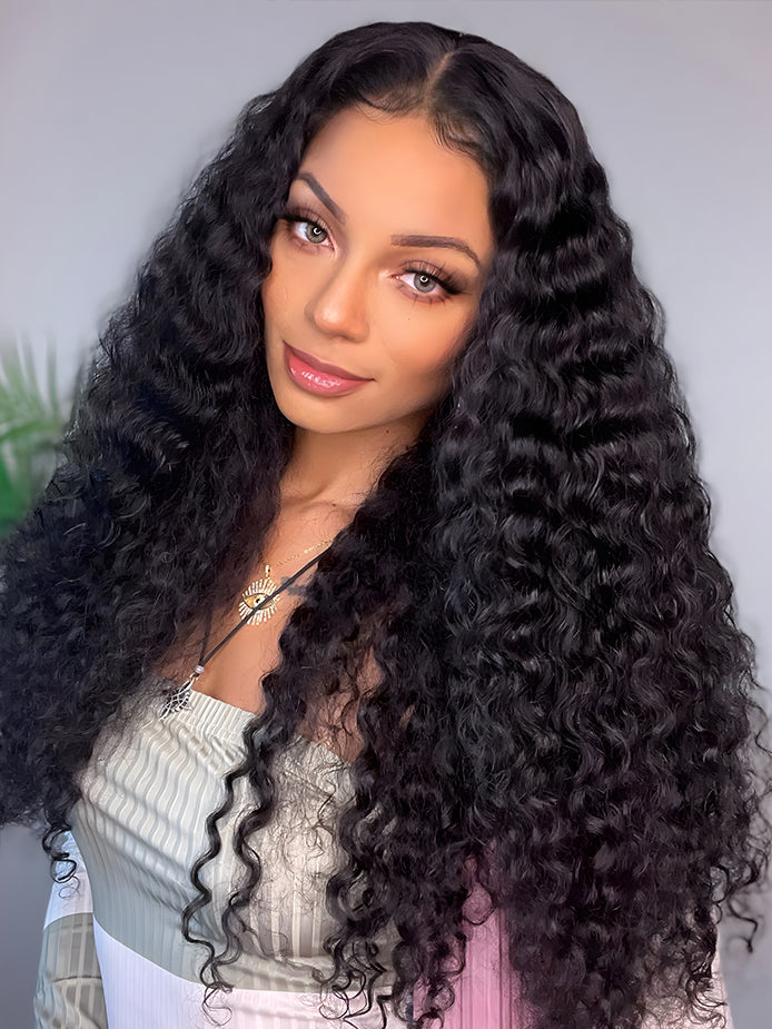 hd-transparent-13x6-lace-front-wig-slkin-melt-13x6-lace-frontal-with-100-human-virgin-hair-water-wave-hair-wig-luxybie-beauty