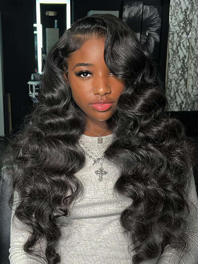 hd-transparent-glueless-lace-front-wig-slkin-melt-lace-closure-with-100-human-virgin-hair-body-wave-hair-pre-cut-pre-plucked-wear-go-wig-luxybie-beauty