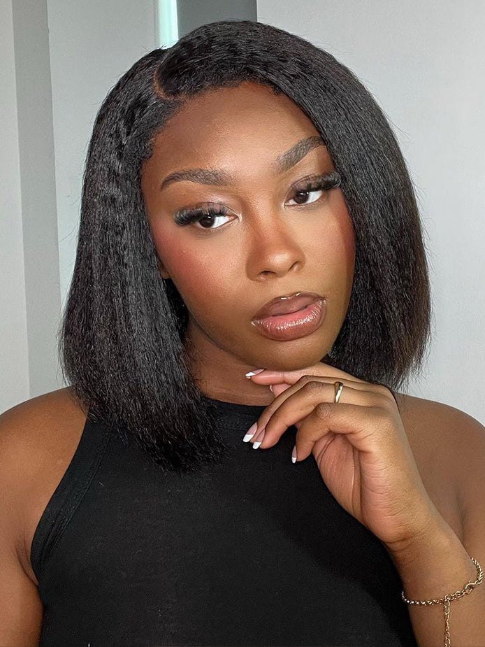 hd-transparent-lace-closure-bob-wig-slkin-melt-lace-closure-with-100-human-virgin-hair-yaki-straight-hair-bob-wig-luxybie-beauty