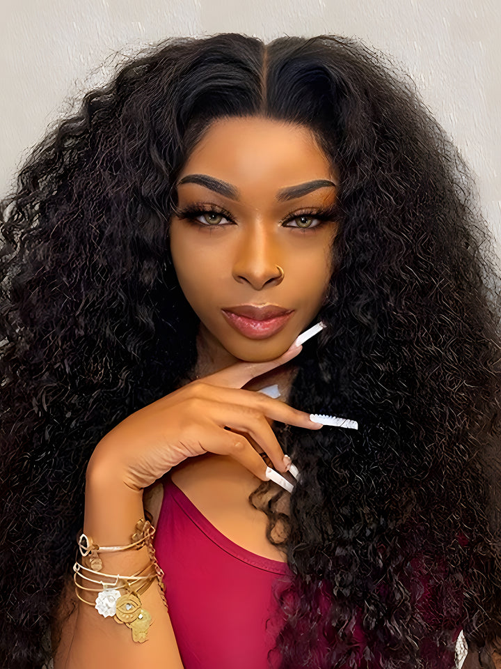 hd-transparent-lace-front-wig-slkin-melt-lace-closure-with-100-human-virgin-hair-kinky-curly-hair-wig-luxybie-beauty-hair