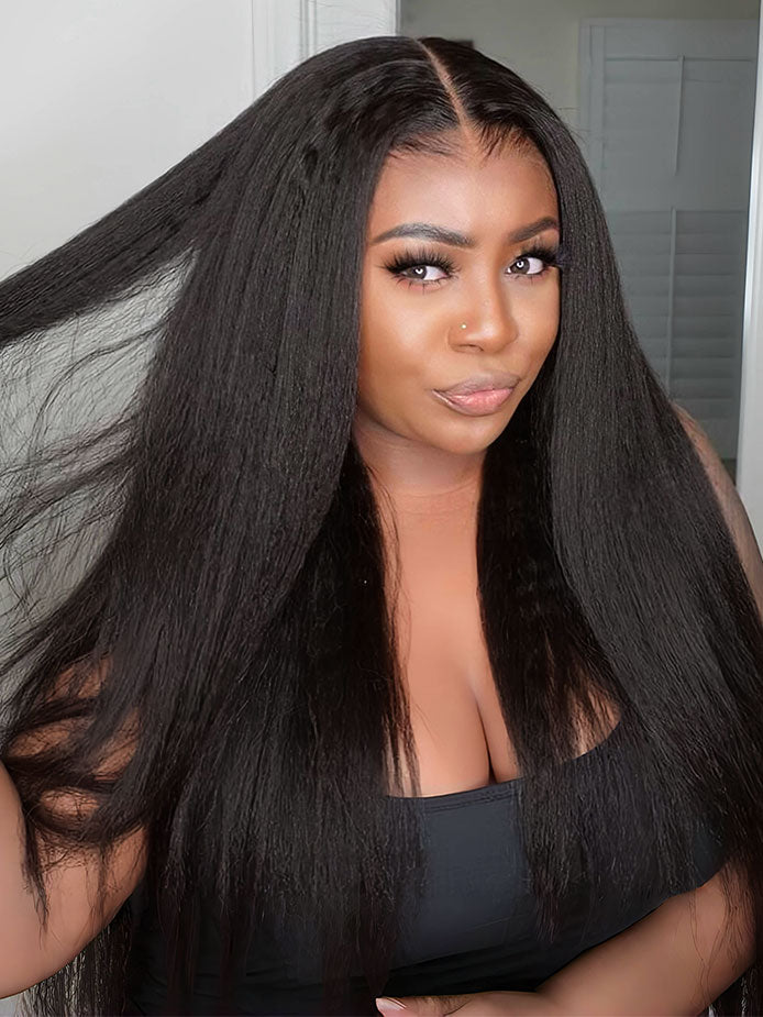 hd-transparent-lace-front-wig-slkin-melt-lace-closure-with-100-human-virgin-hair-kinky-straight-hair-wig-luxybie-beauty-hair